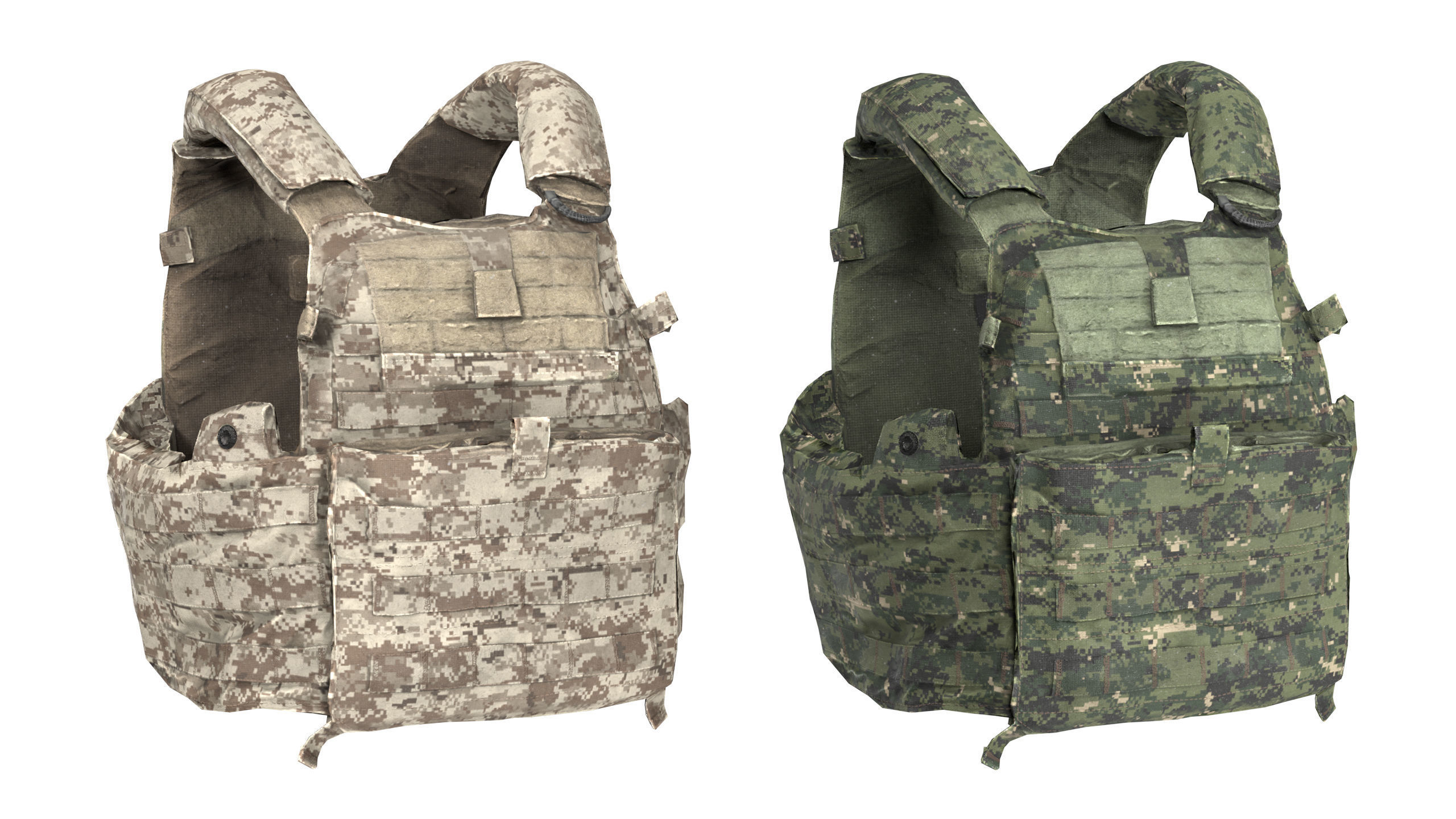 LBT 6094 PLATE CARRIER Low-poly 3D model_1