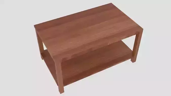 Wooden coffee table