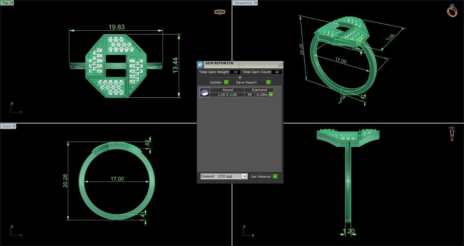 Minimalist Ring 792 3D print model_9