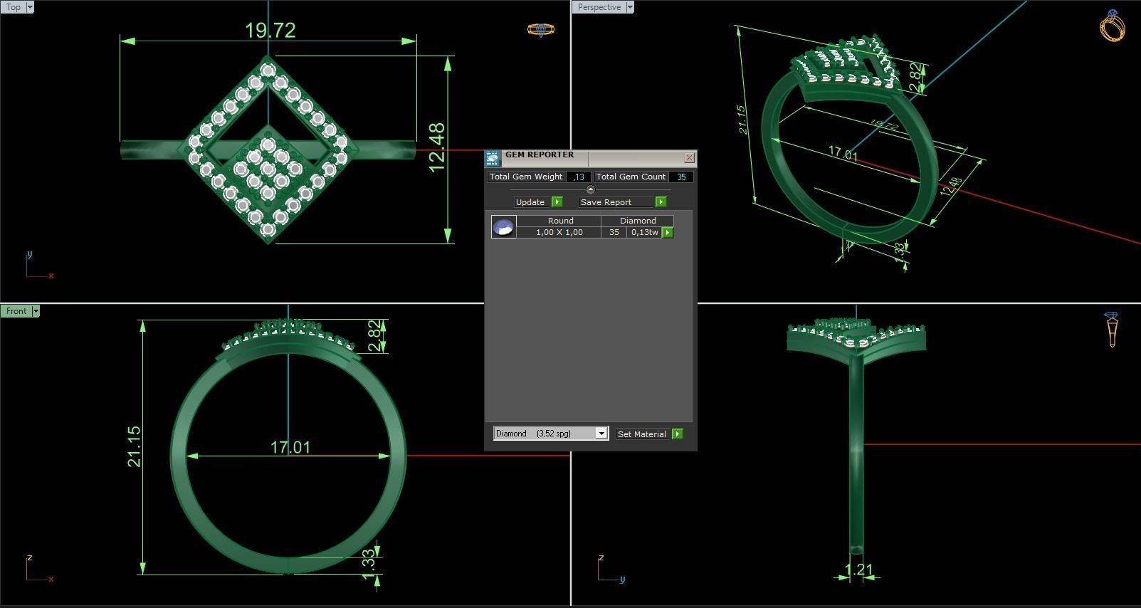 Minimalist Ring 786 3D print model_9