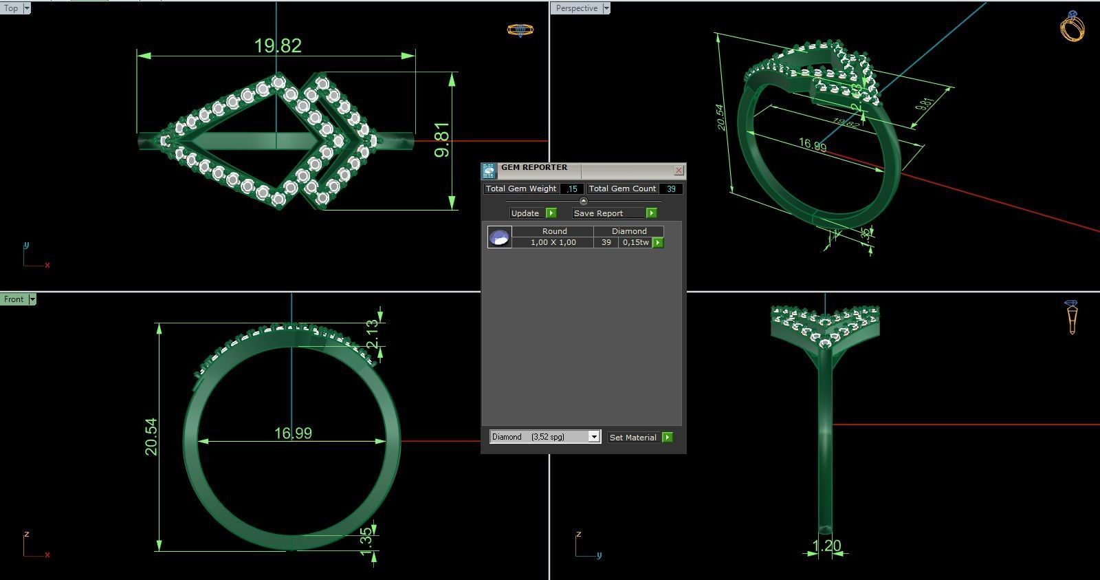 Minimalist Ring 779 3D print model_9