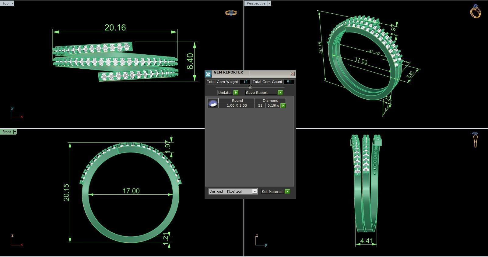Minimalist Ring 776 3D print model_9