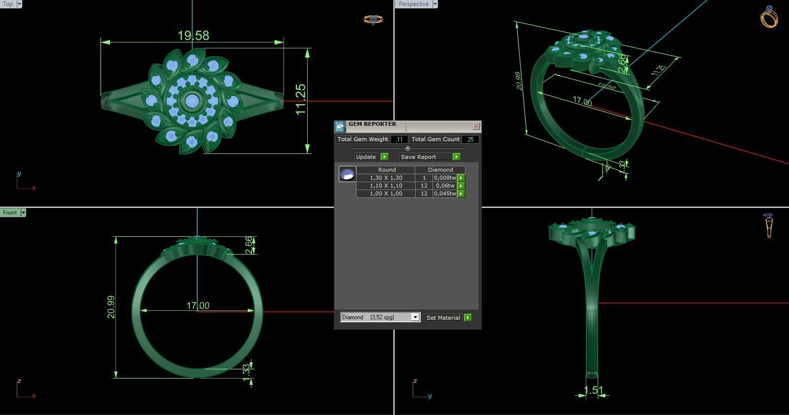 Minimalist Ring 769 3D print model_8