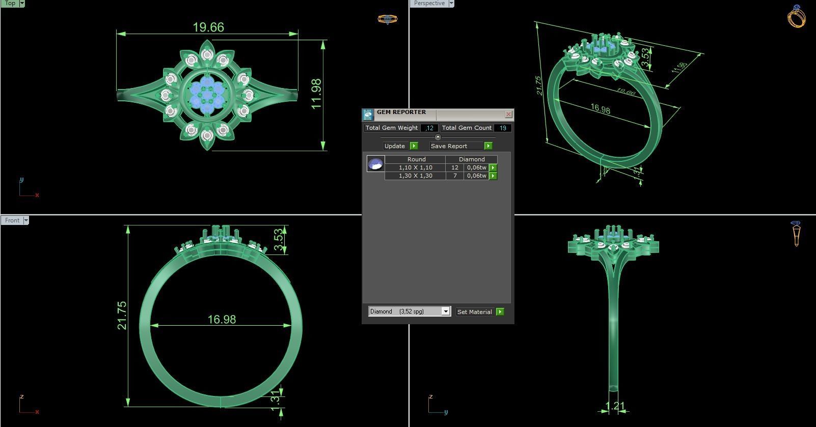 Minimalist Ring 764 3D print model_9