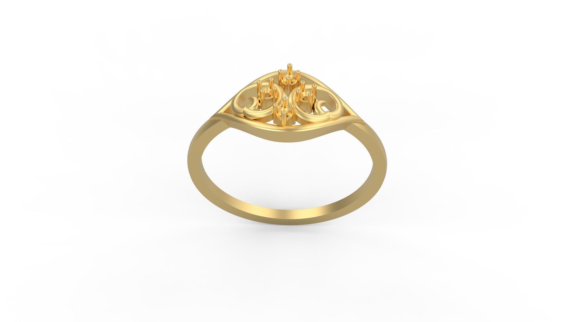 Minimalist Ring 761 3D print model_3