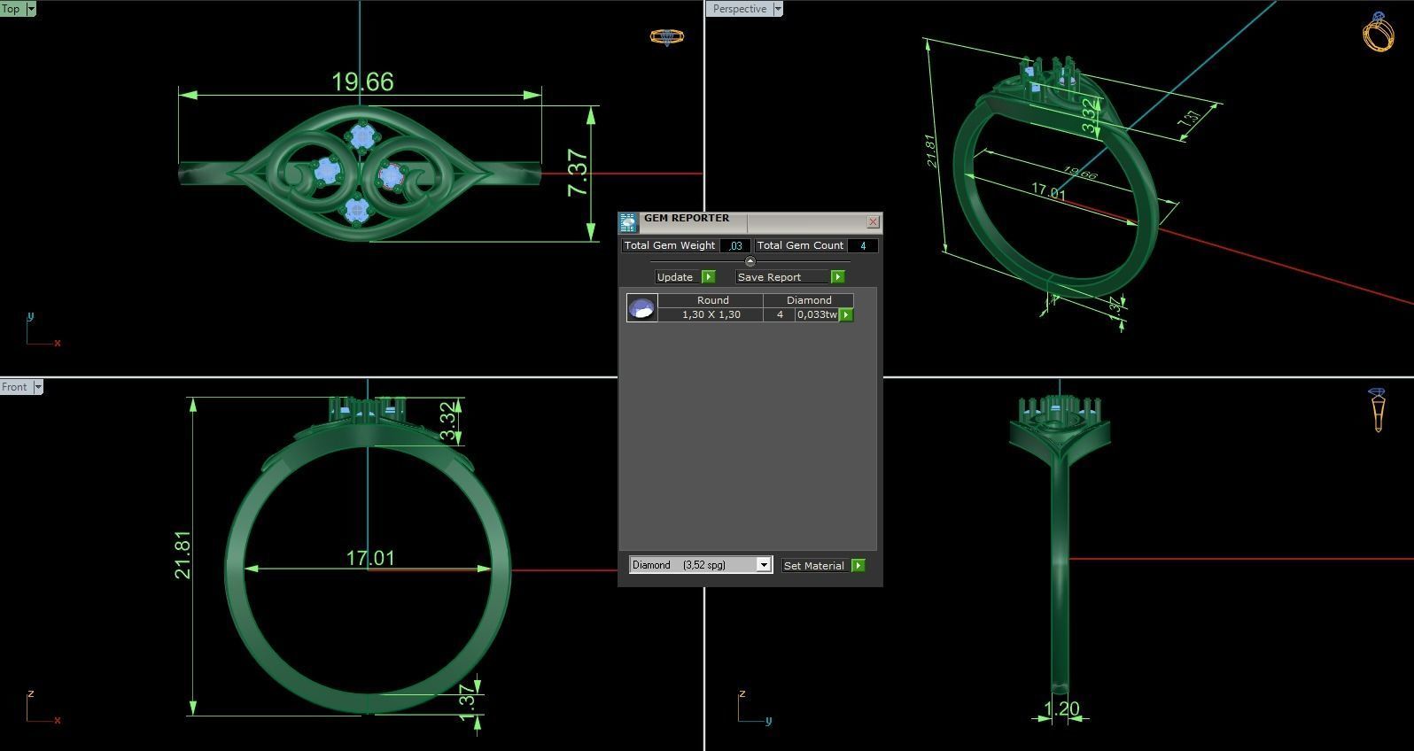 Minimalist Ring 761 3D print model_8