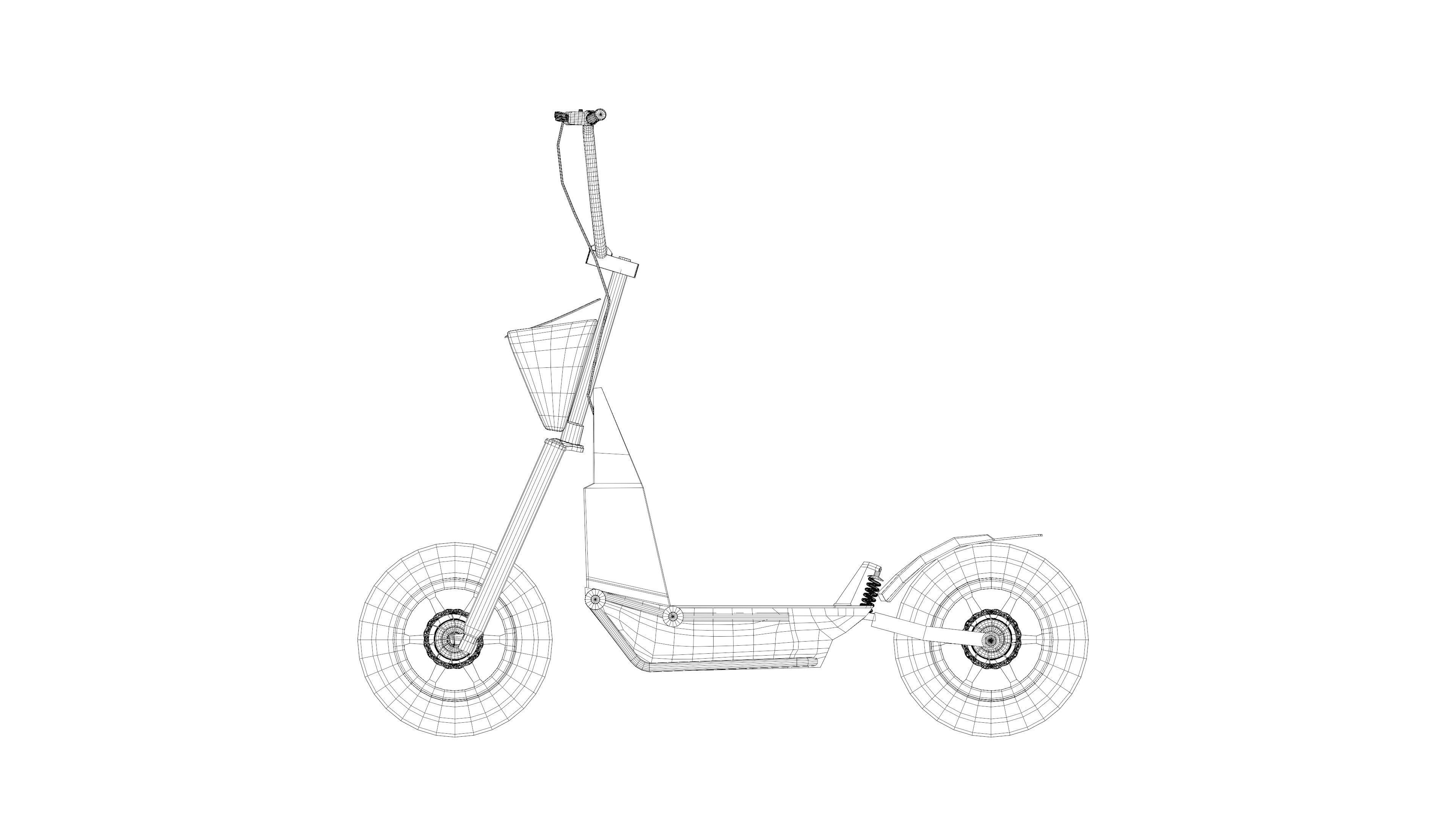 Mosphera 3 Electric scooter pbr 3D model_6
