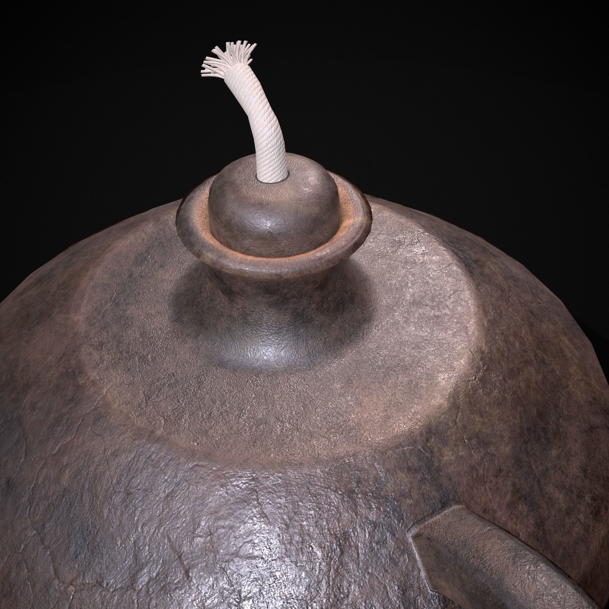 Celtic Oil Lamp Low-poly 3D model_11