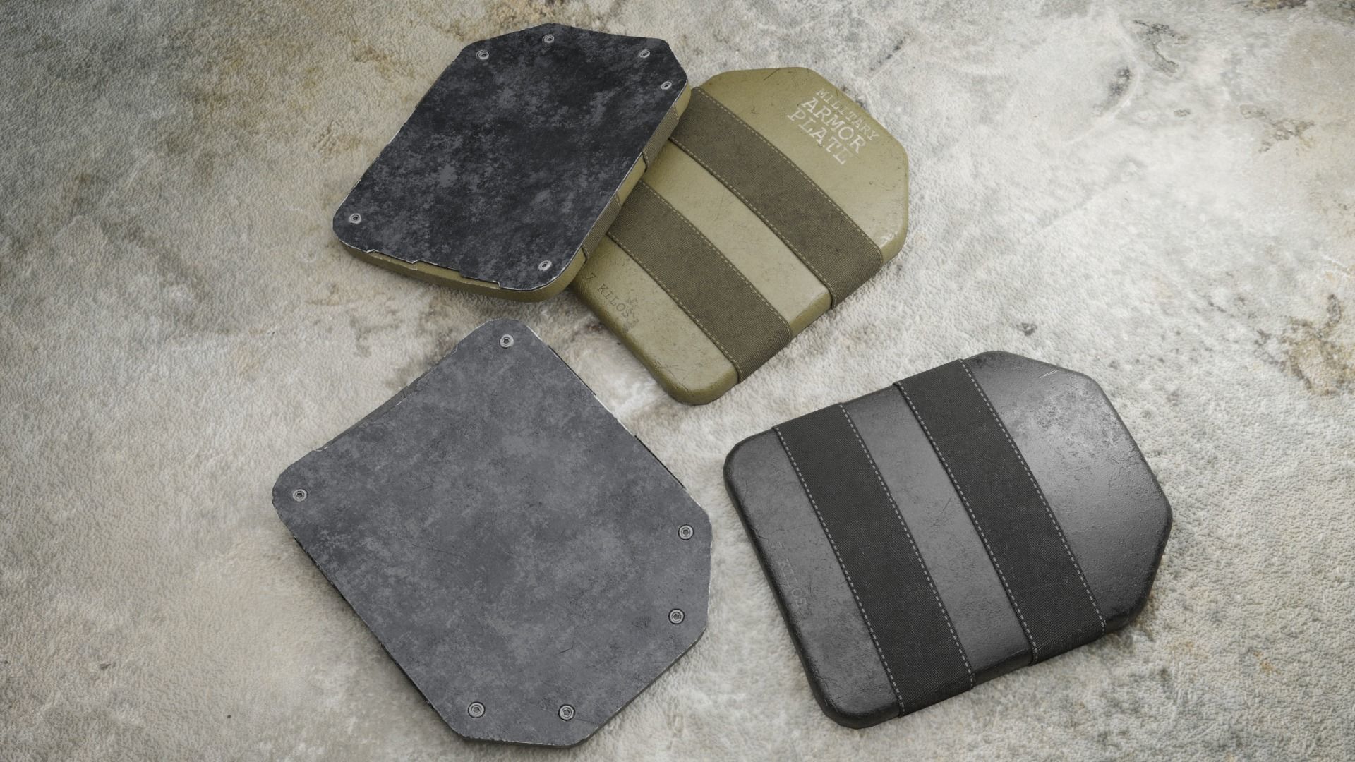 Armor Plate 3D model_1