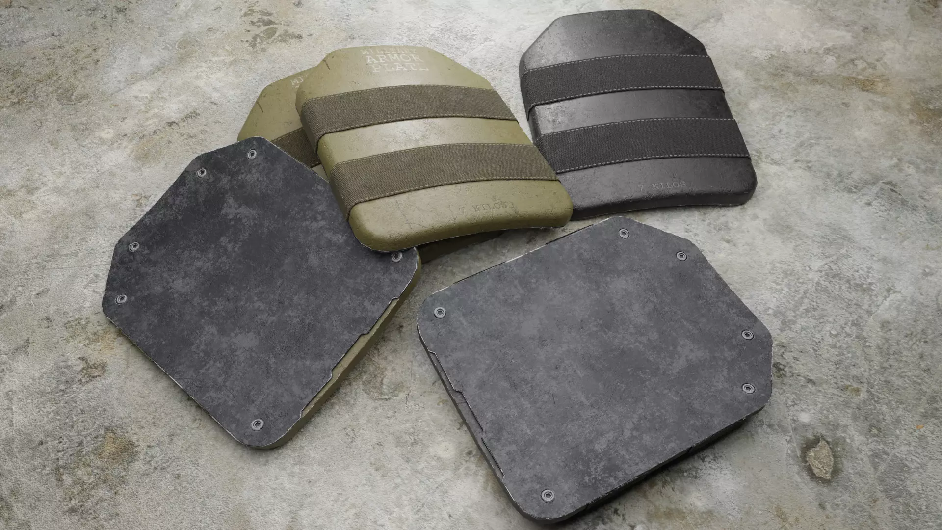 Armor Plate 3D model_0