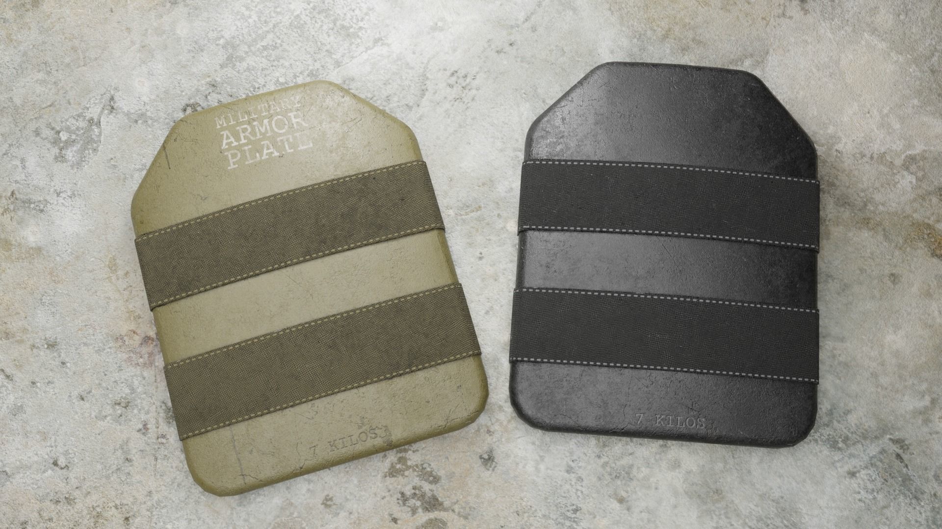 Armor Plate 3D model_8