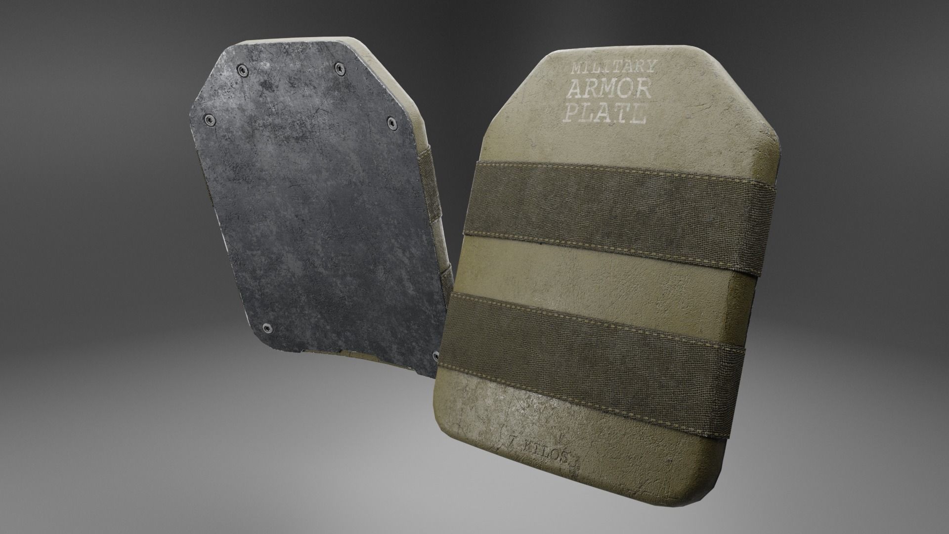 Armor Plate 3D model_2