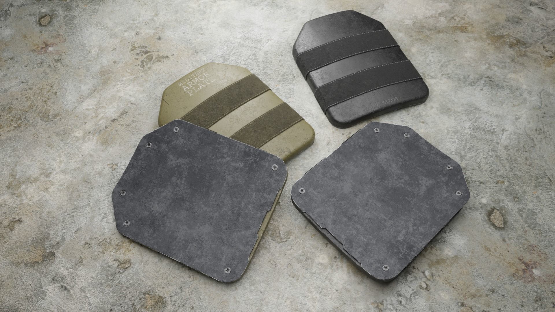 Armor Plate 3D model_5