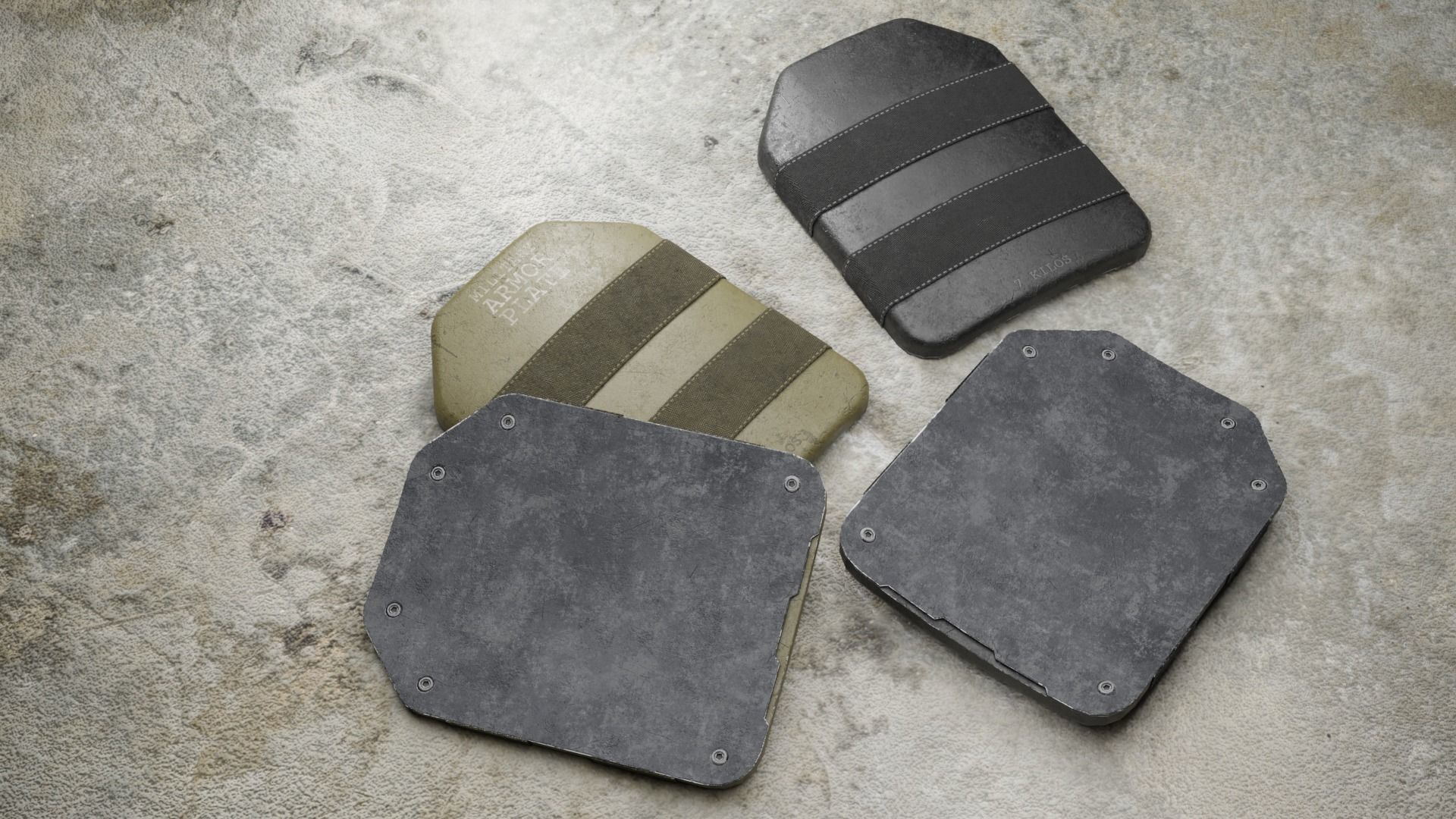 Armor Plate 3D model_4