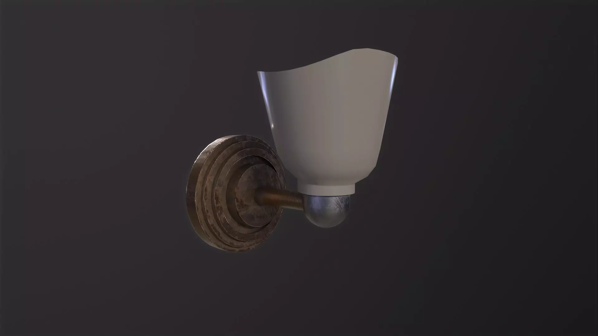 Wall lamp 3D Model Low-poly 3D model