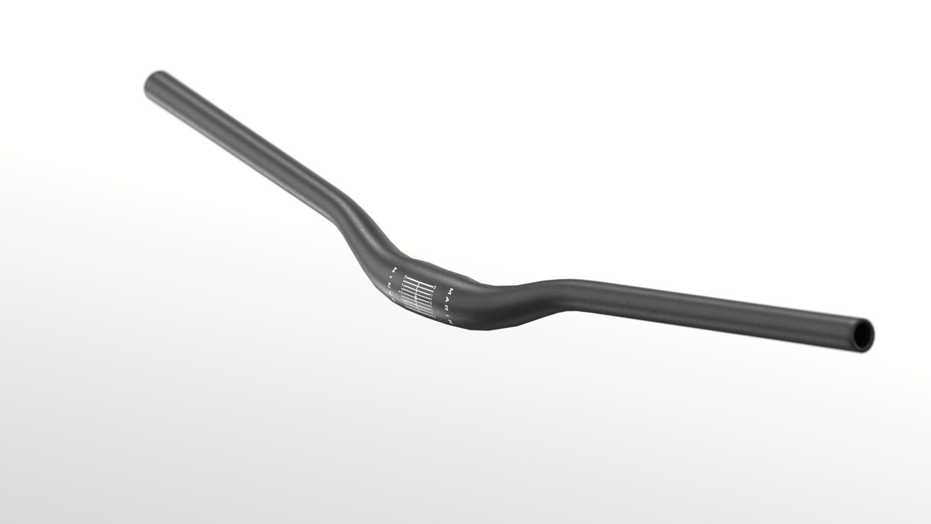 Marin MTB Handlebars black red Low-poly 3D model_10