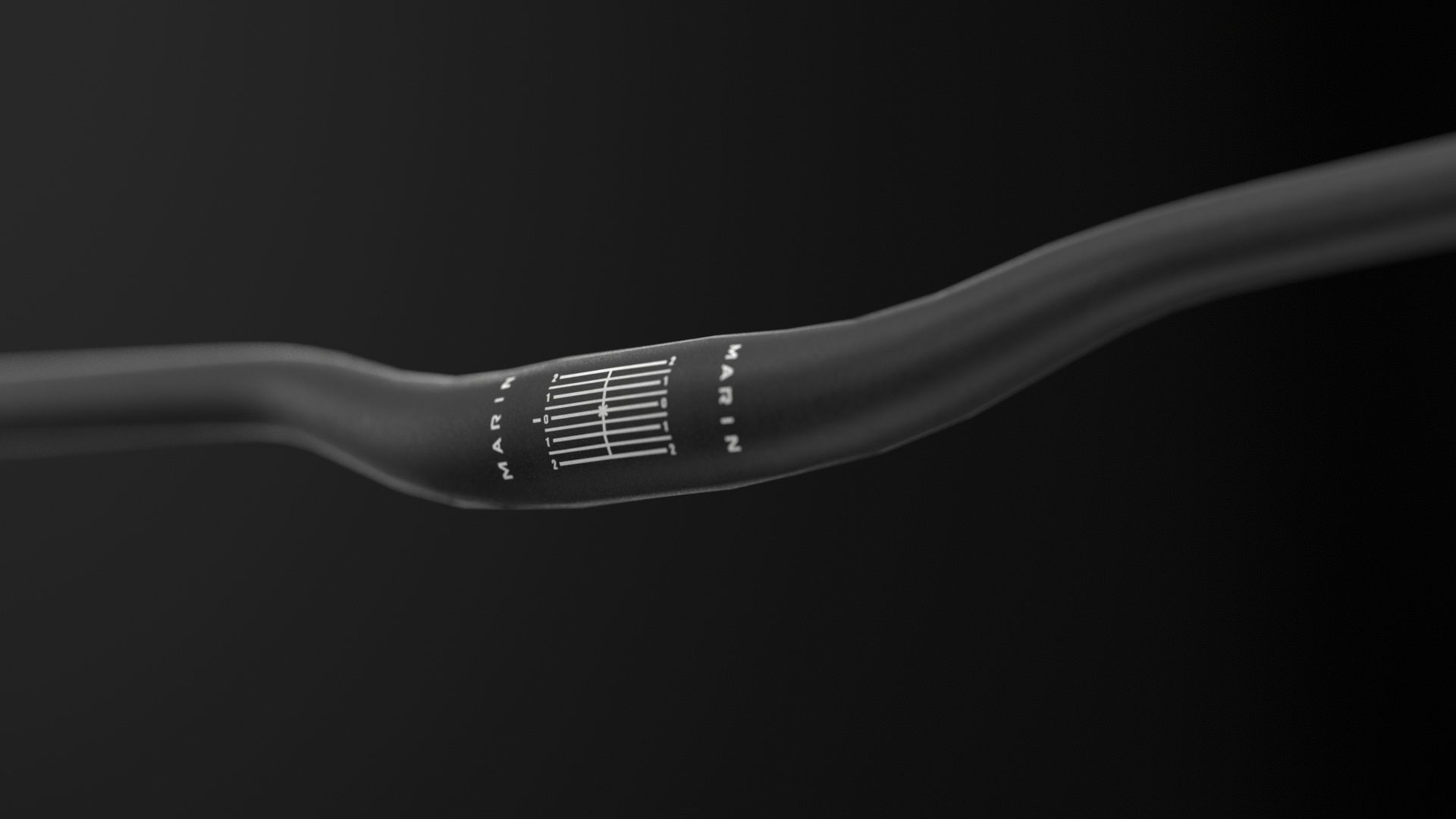 Marin MTB Handlebars black red Low-poly 3D model_6