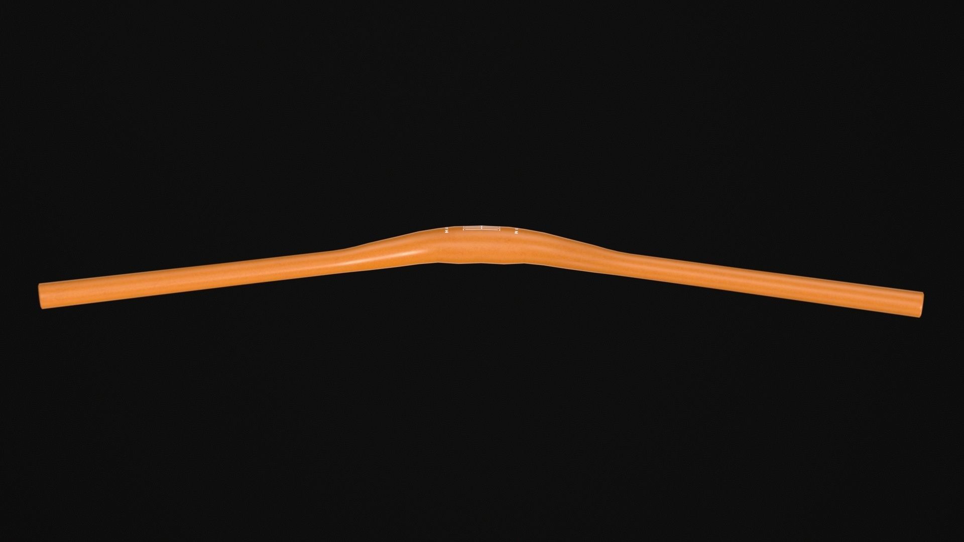 Marin MTB Handlebars blue orange Low-poly 3D model_7