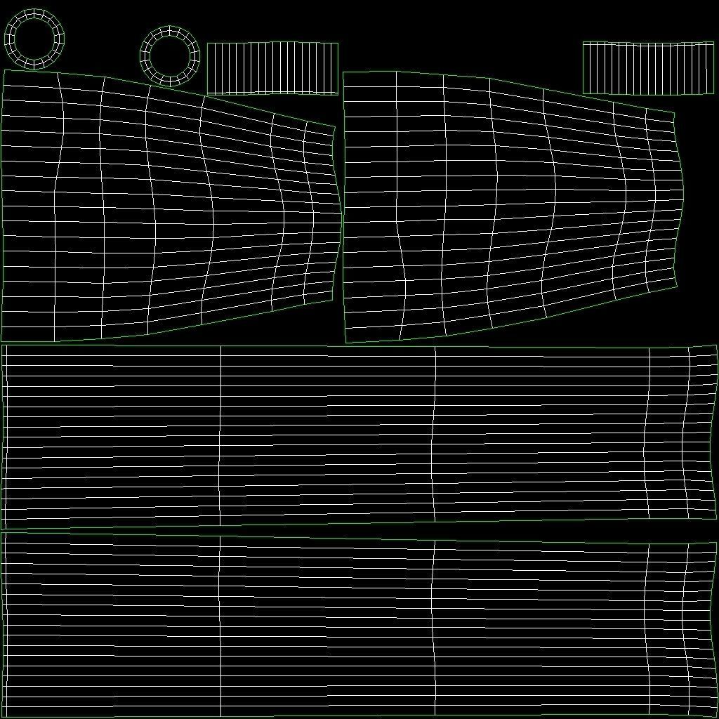 Marin MTB Handlebars blue orange Low-poly 3D model_12
