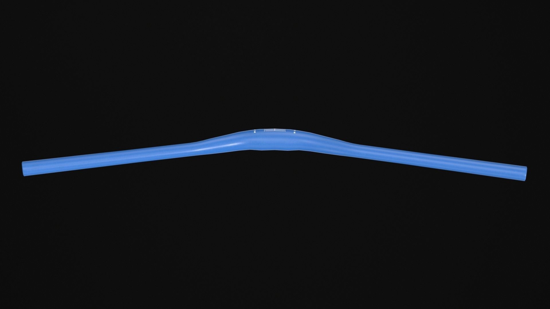 Marin MTB Handlebars blue orange Low-poly 3D model_8