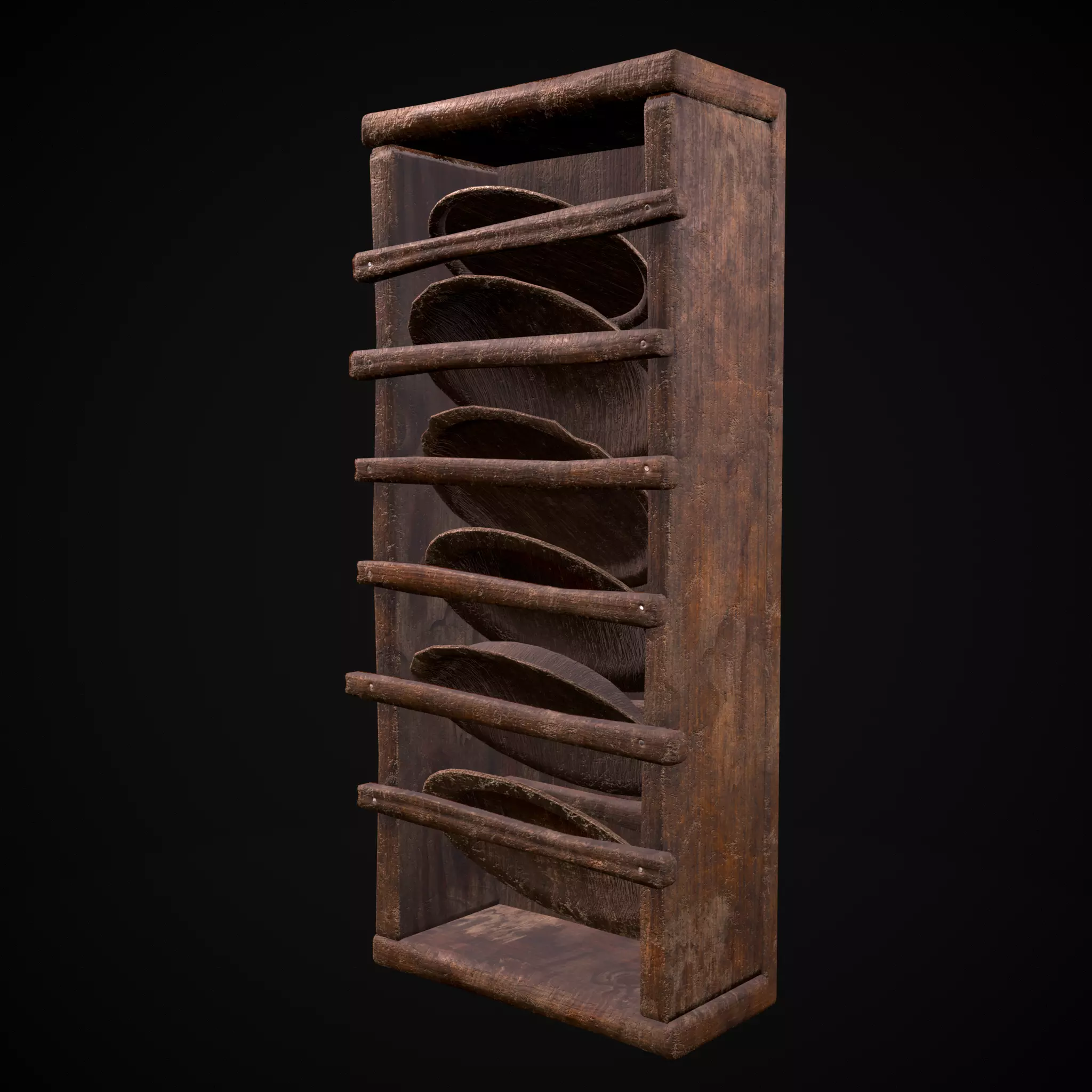 Vertical Dish Holder Low-poly 3D model