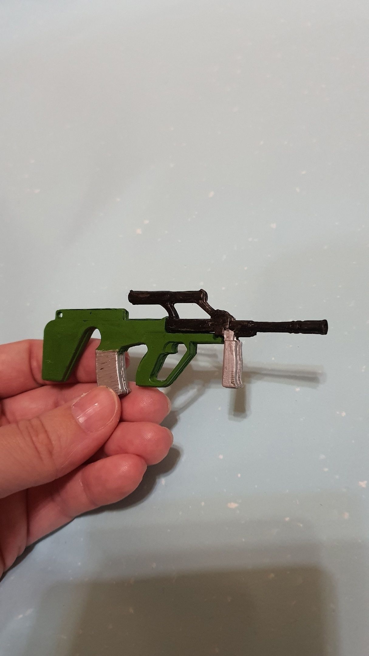 Steyr AUG Keychain as Phone Stand 3D print model_1