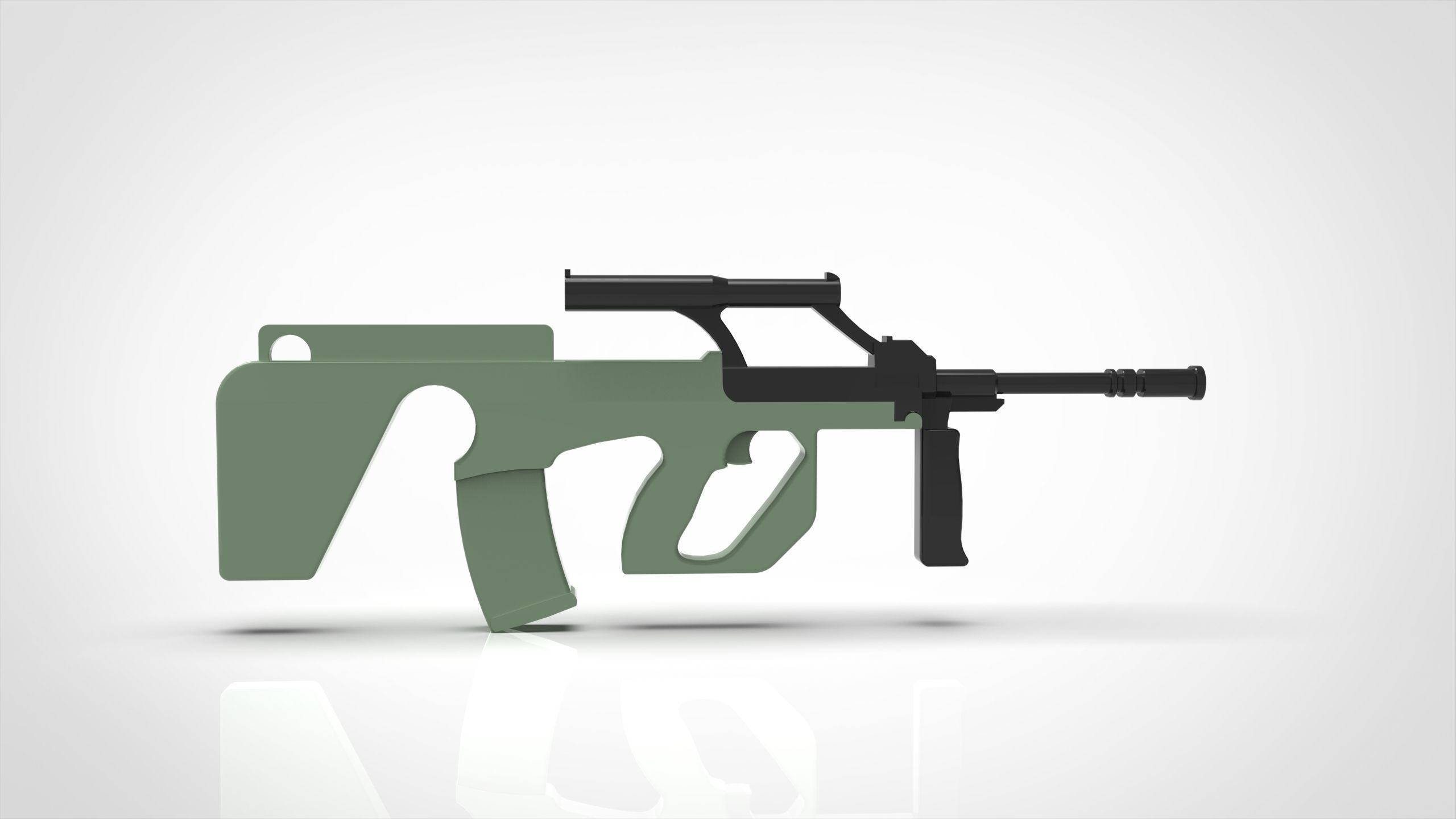 Steyr AUG Keychain as Phone Stand 3D print model_4