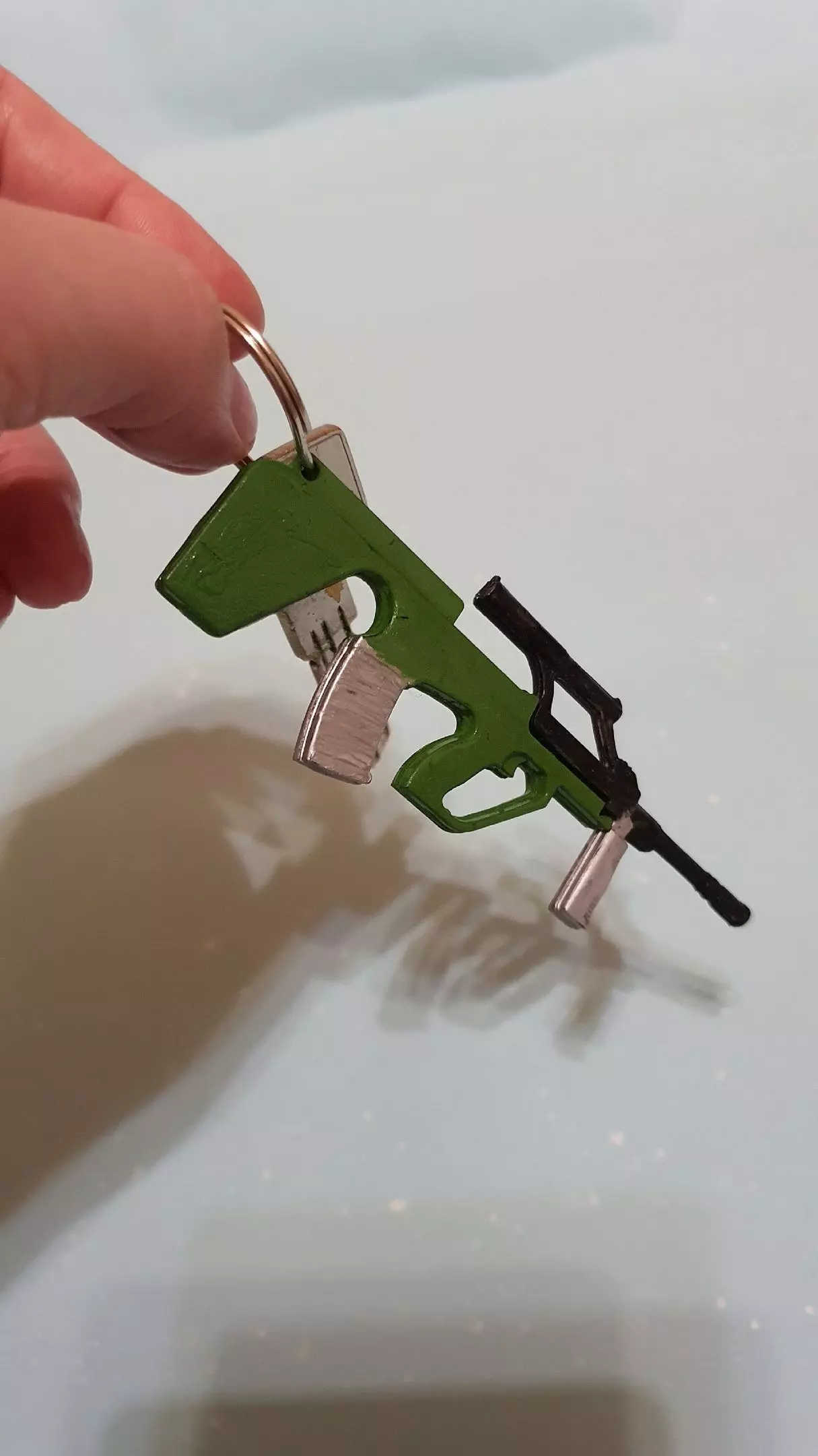 Steyr AUG Keychain as Phone Stand 3D print model_0