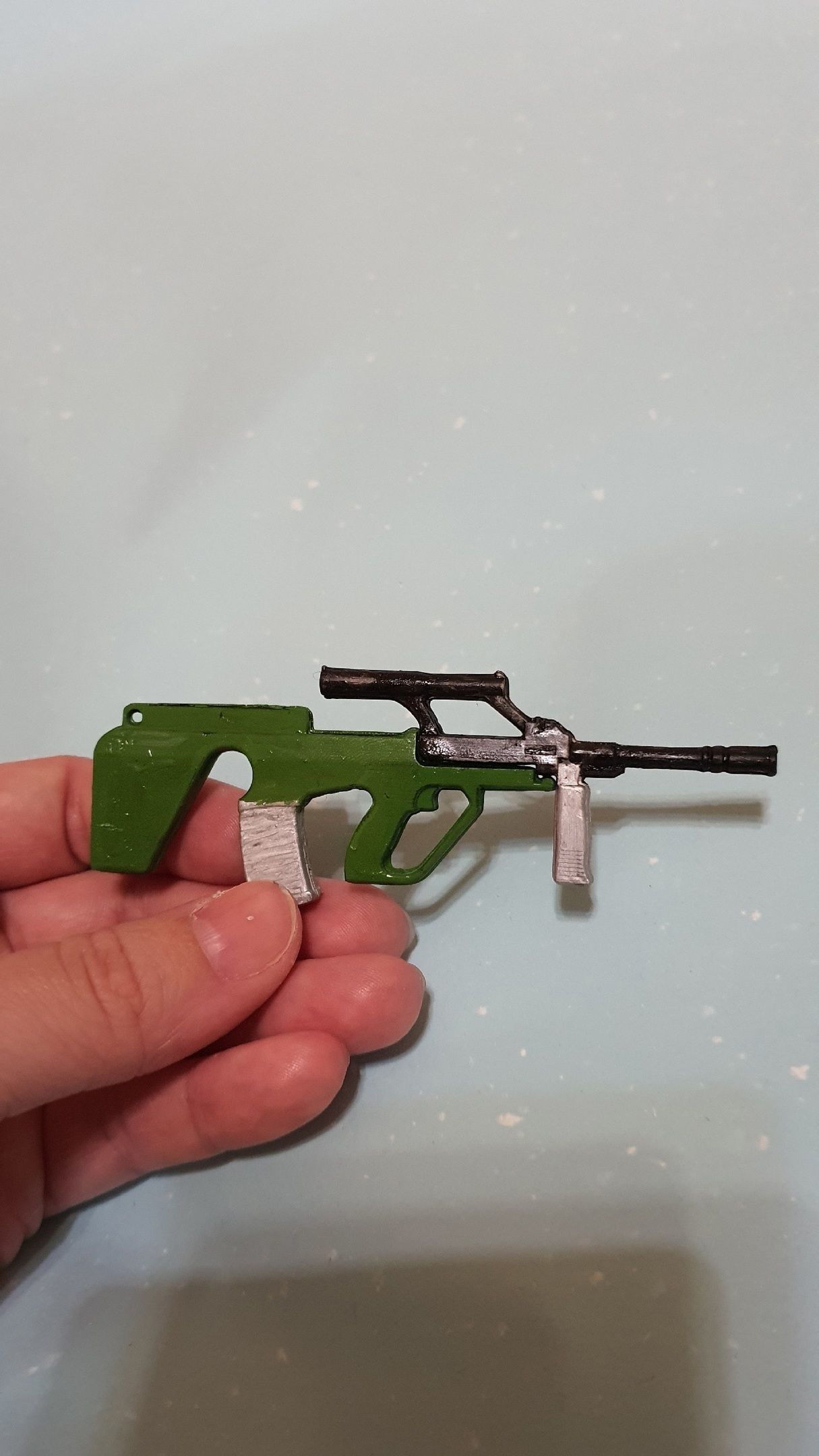 Steyr AUG Keychain as Phone Stand 3D print model_3