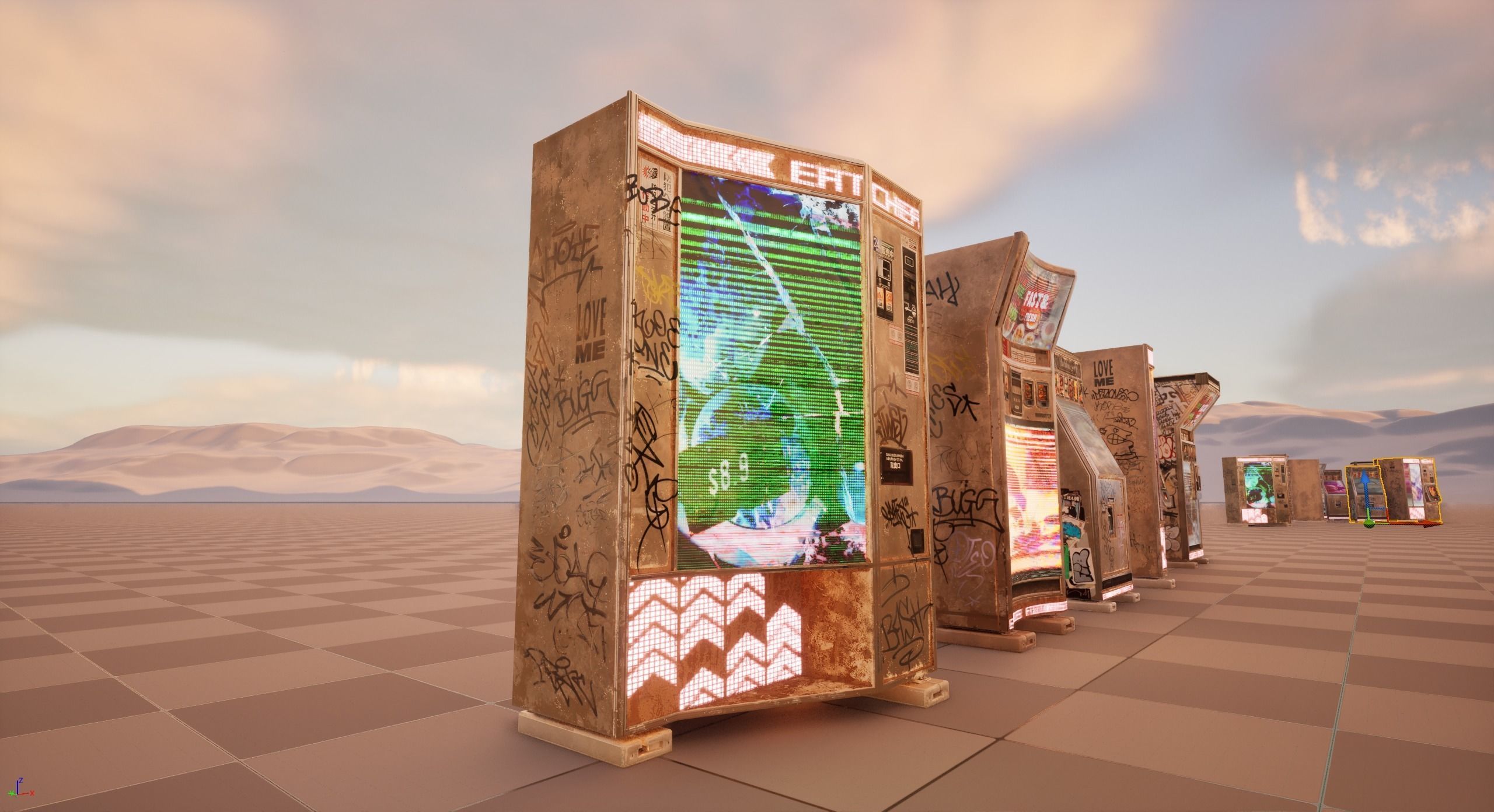 Cyberpunk Food Vending Machine 3D model_17