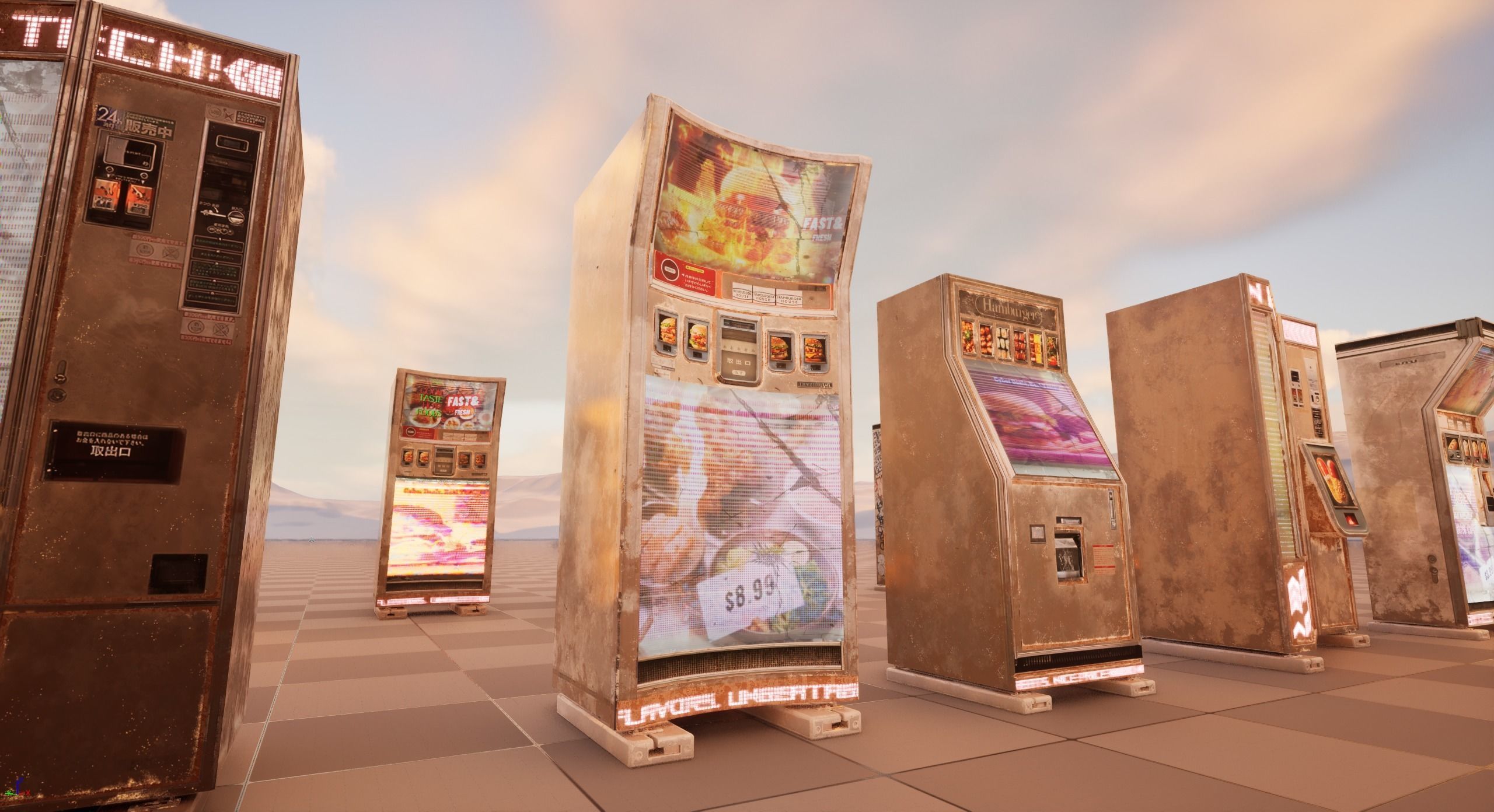 Cyberpunk Food Vending Machine 3D model_11