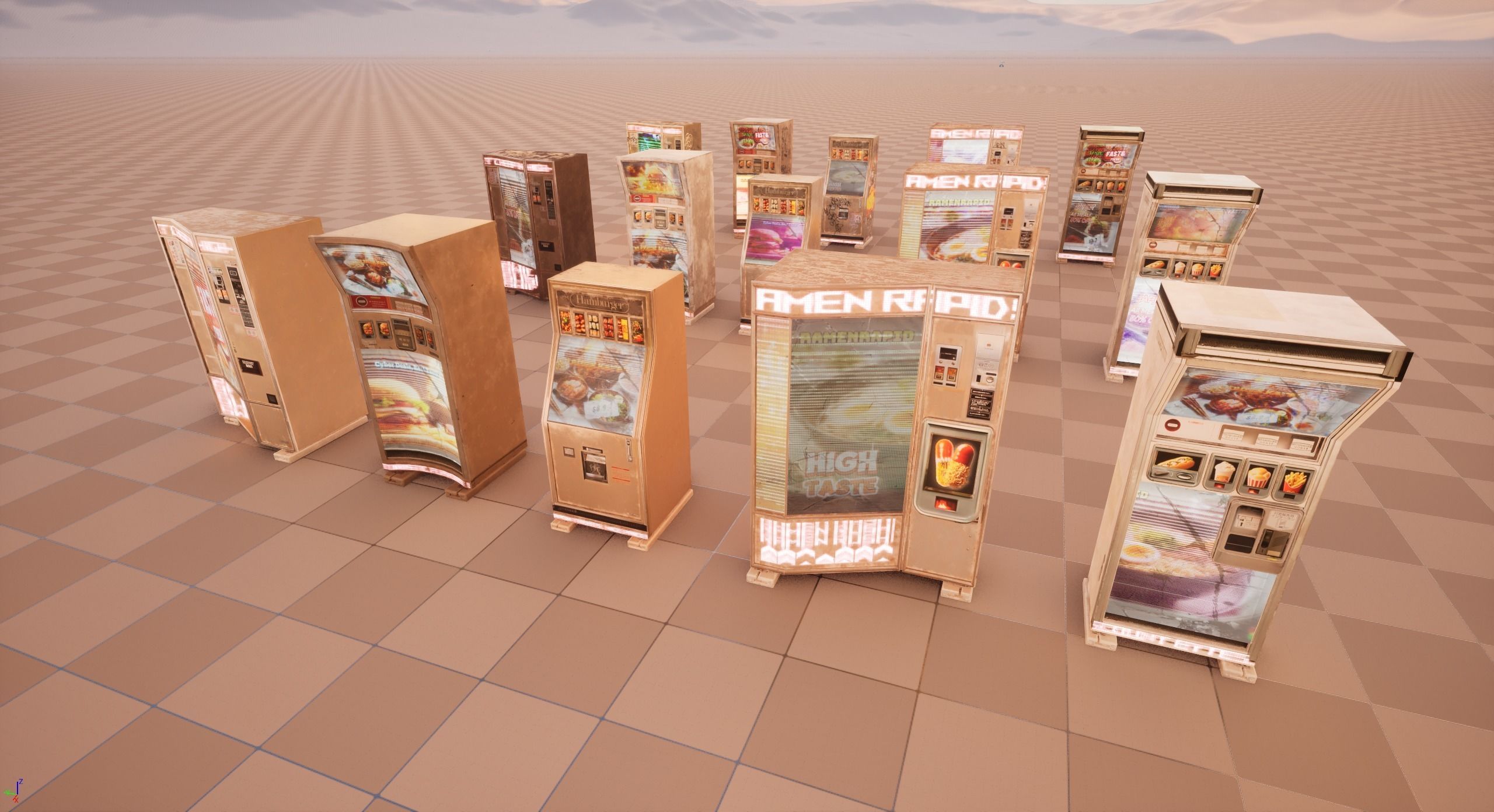 Cyberpunk Food Vending Machine 3D model_13