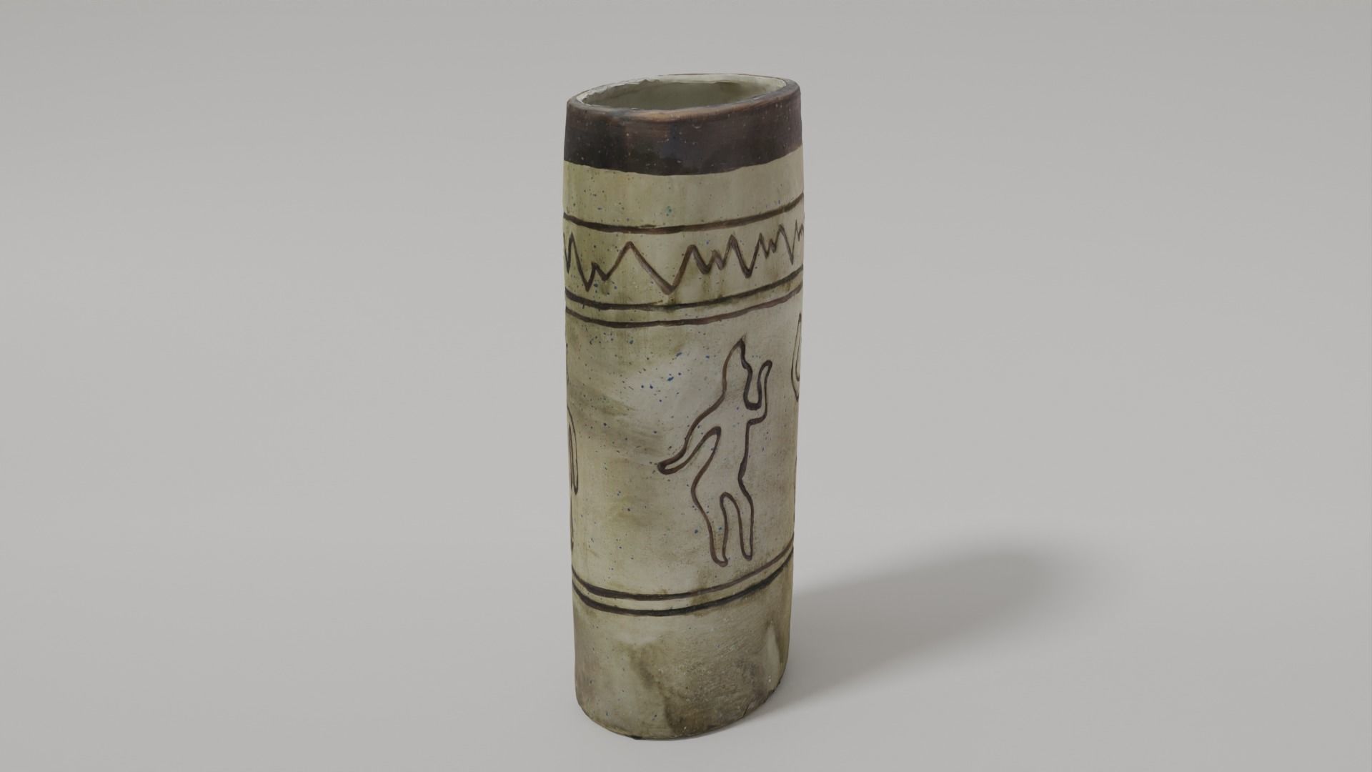 Antique Ceramic Vase Photogrammetry Scanned 3D Model  Low-poly 3D model_21