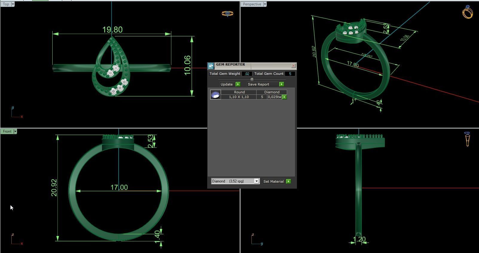 Minimalist Ring 802 3D print model_9