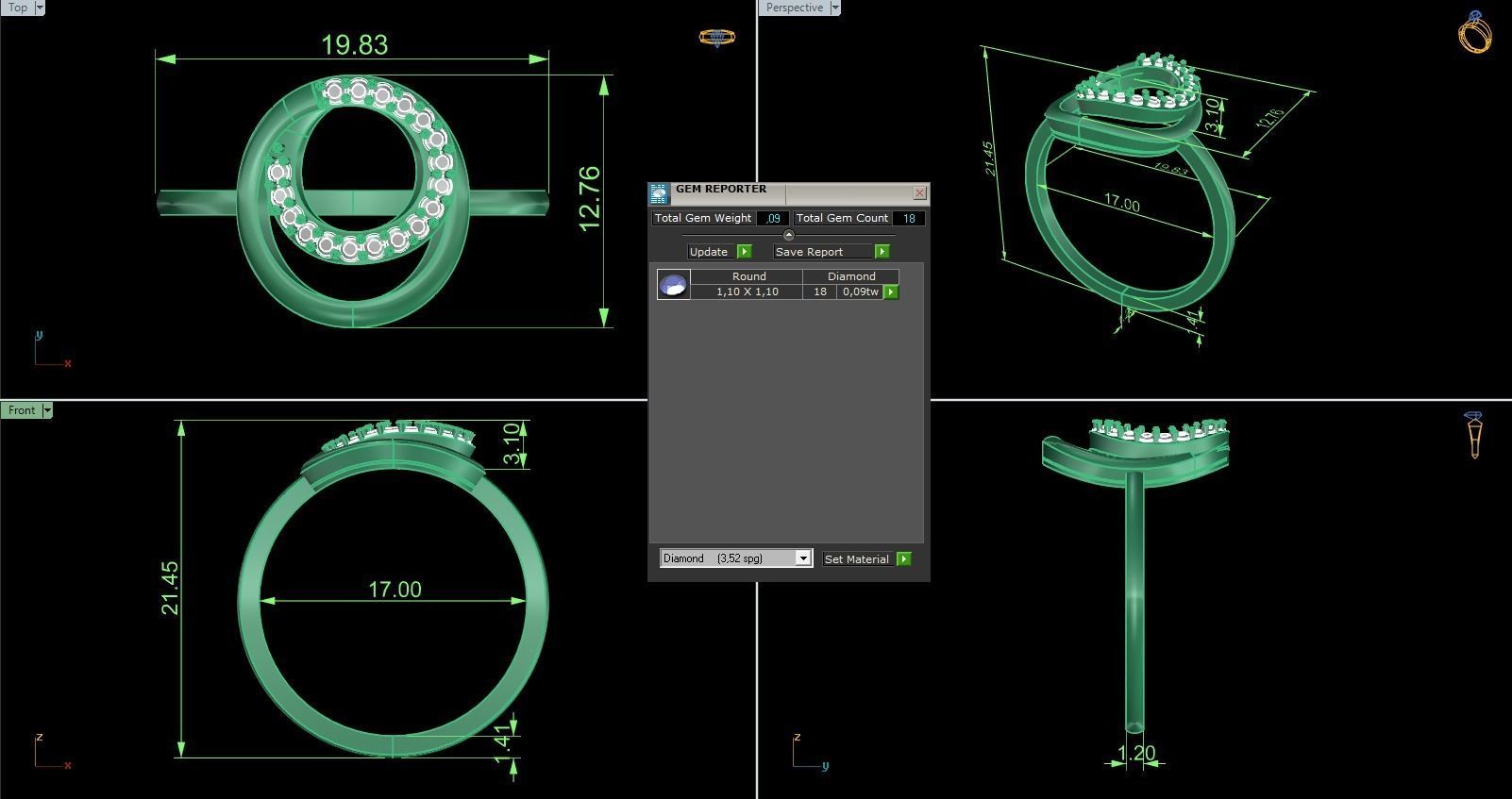 Minimalist Ring 798 3D print model_9