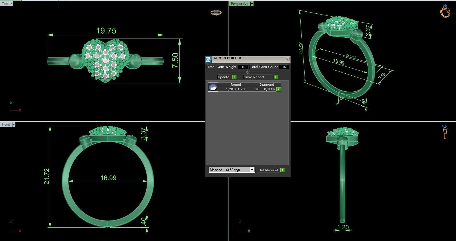 Minimalist Ring 801 3D print model_9