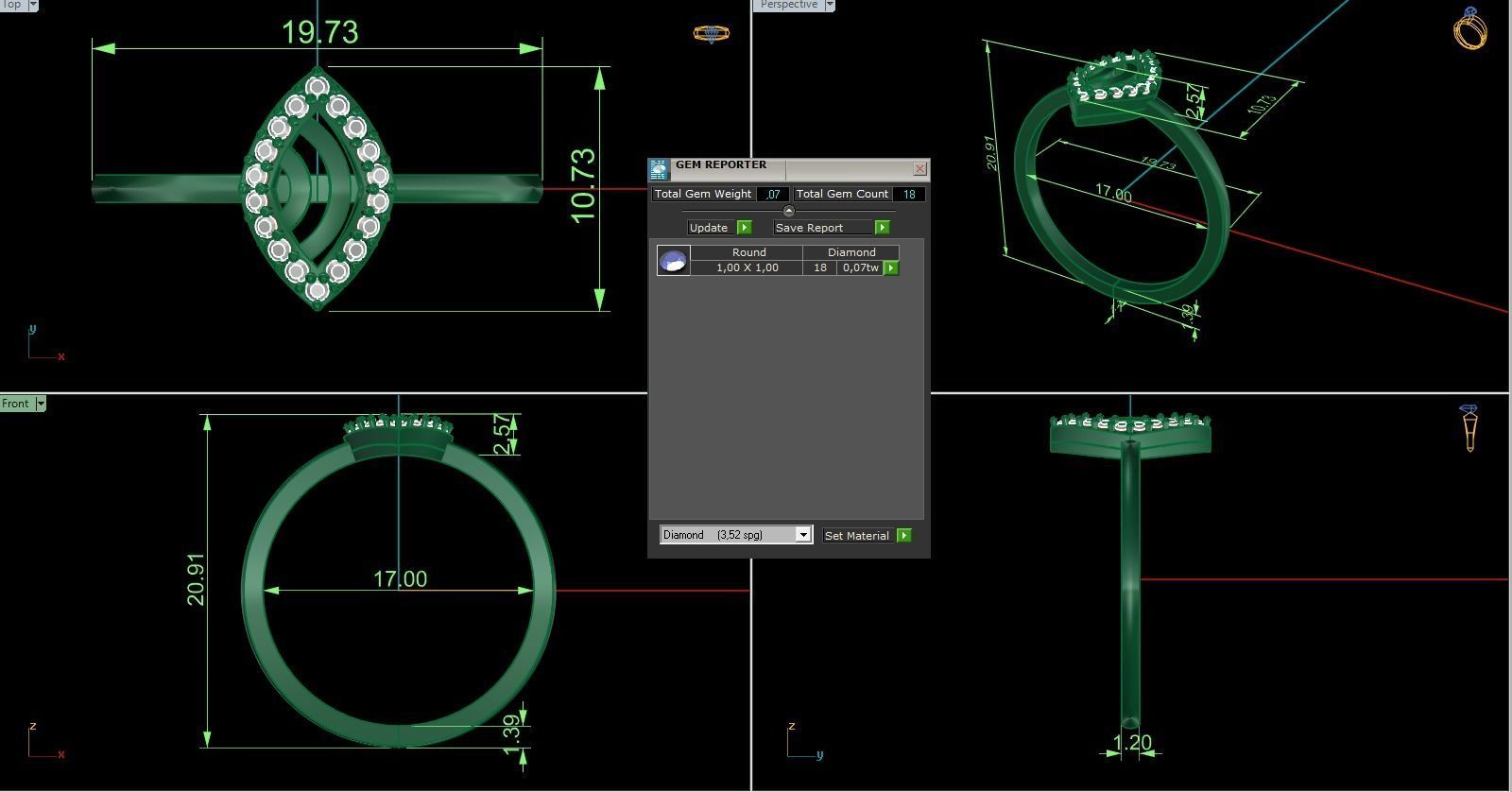Minimalist Ring 897 3D print model_9
