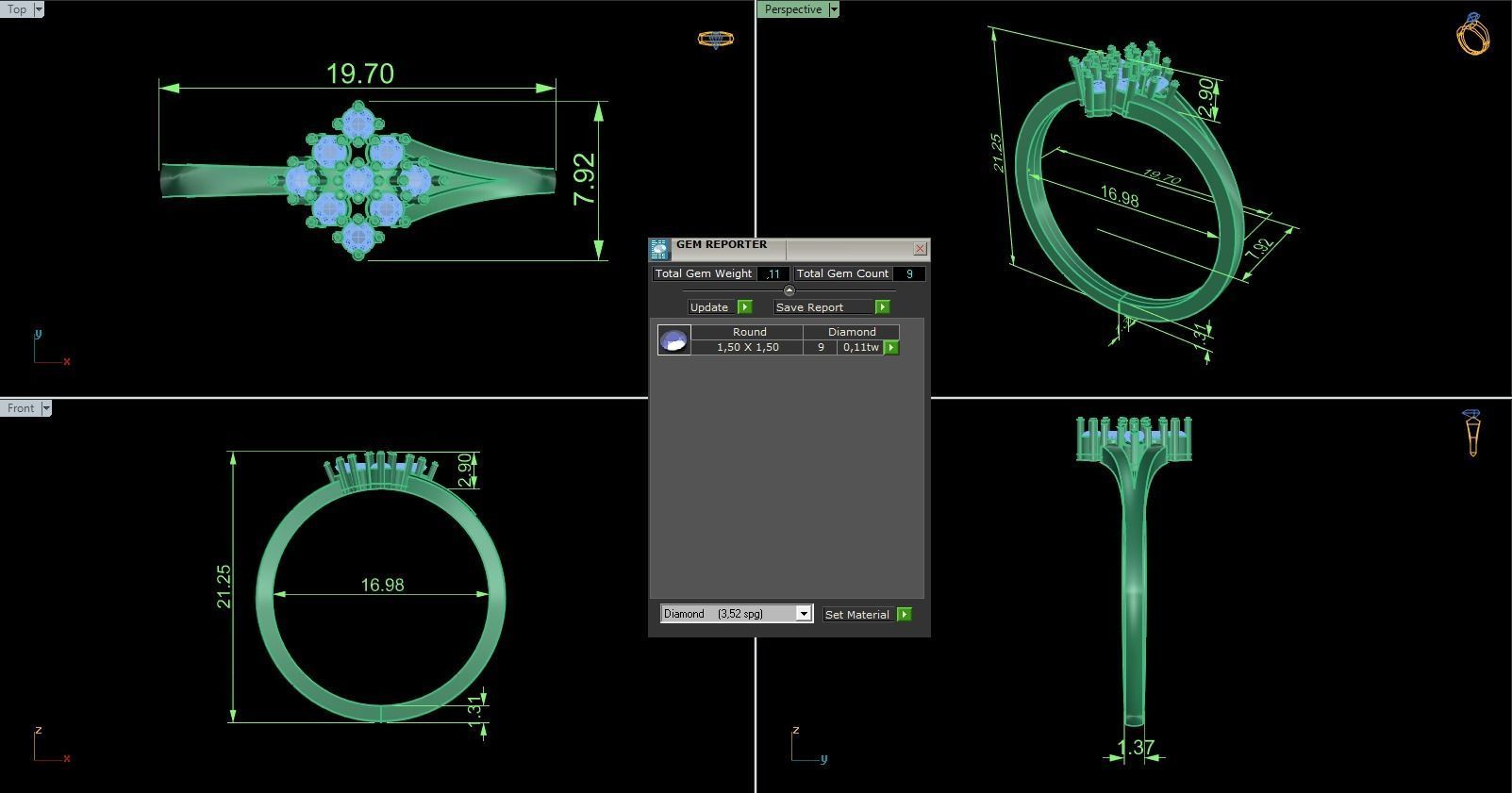 Minimalist Ring 910 3D print model_8