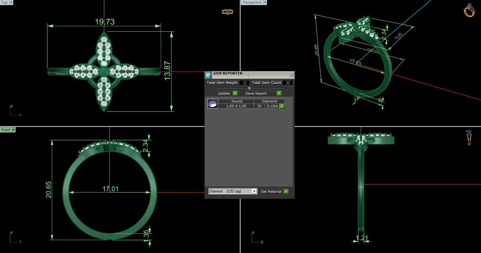 Minimalist Ring 913 3D print model_9