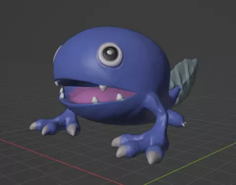 otamamon 3D print model_0