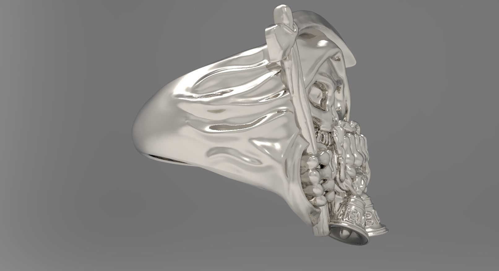 Reaper Ring Embrace the Dark Elegance 3D print model_4