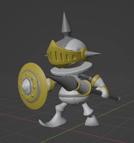 pawnchessmon black white 3D print model_1