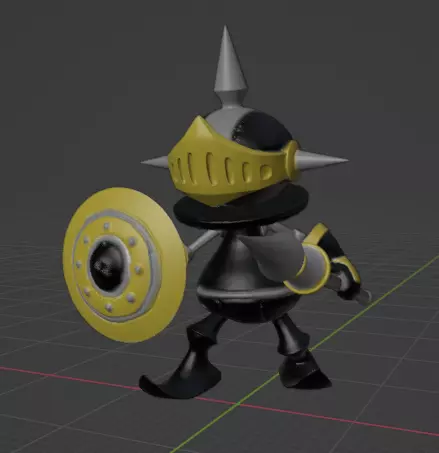 pawnchessmon black white 3D print model_0