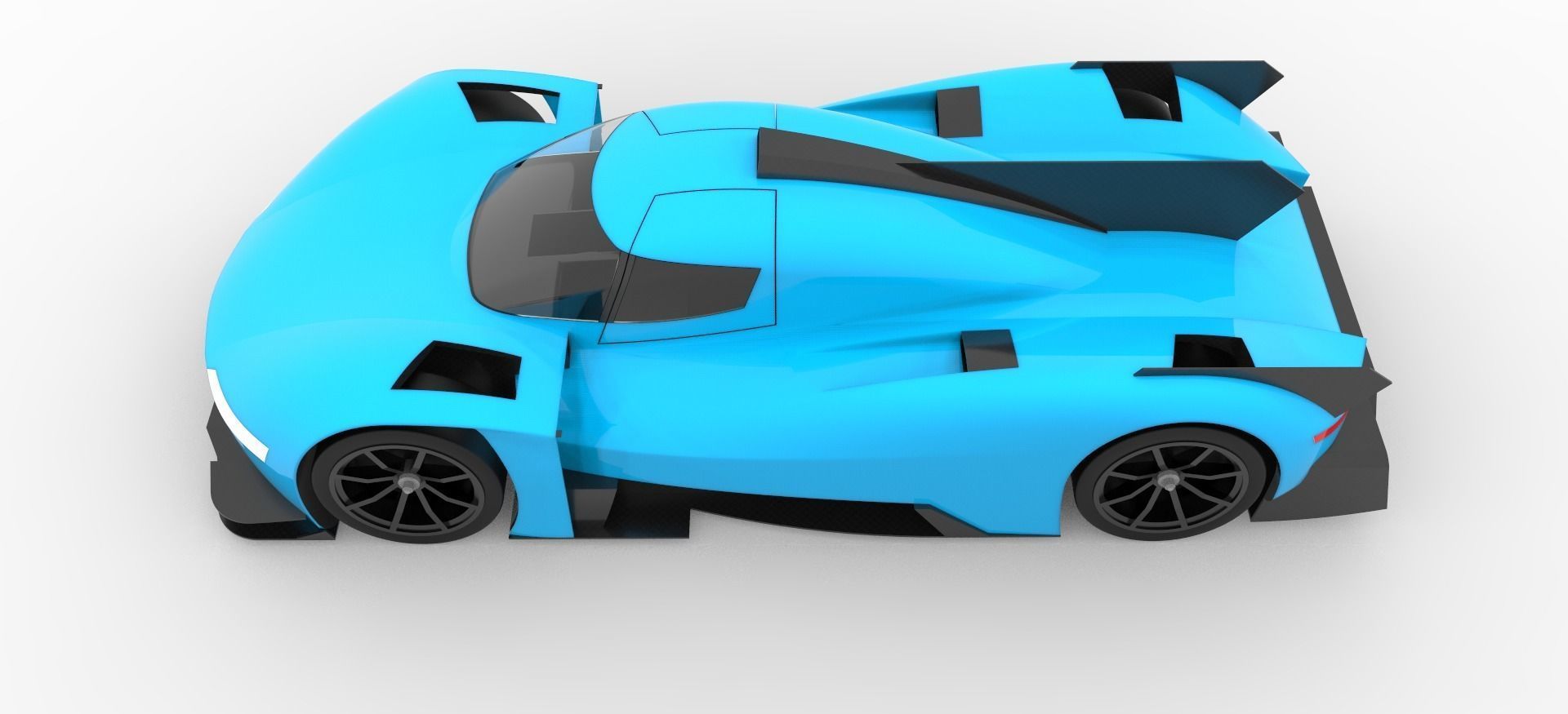 Endurance race car 3D model_5