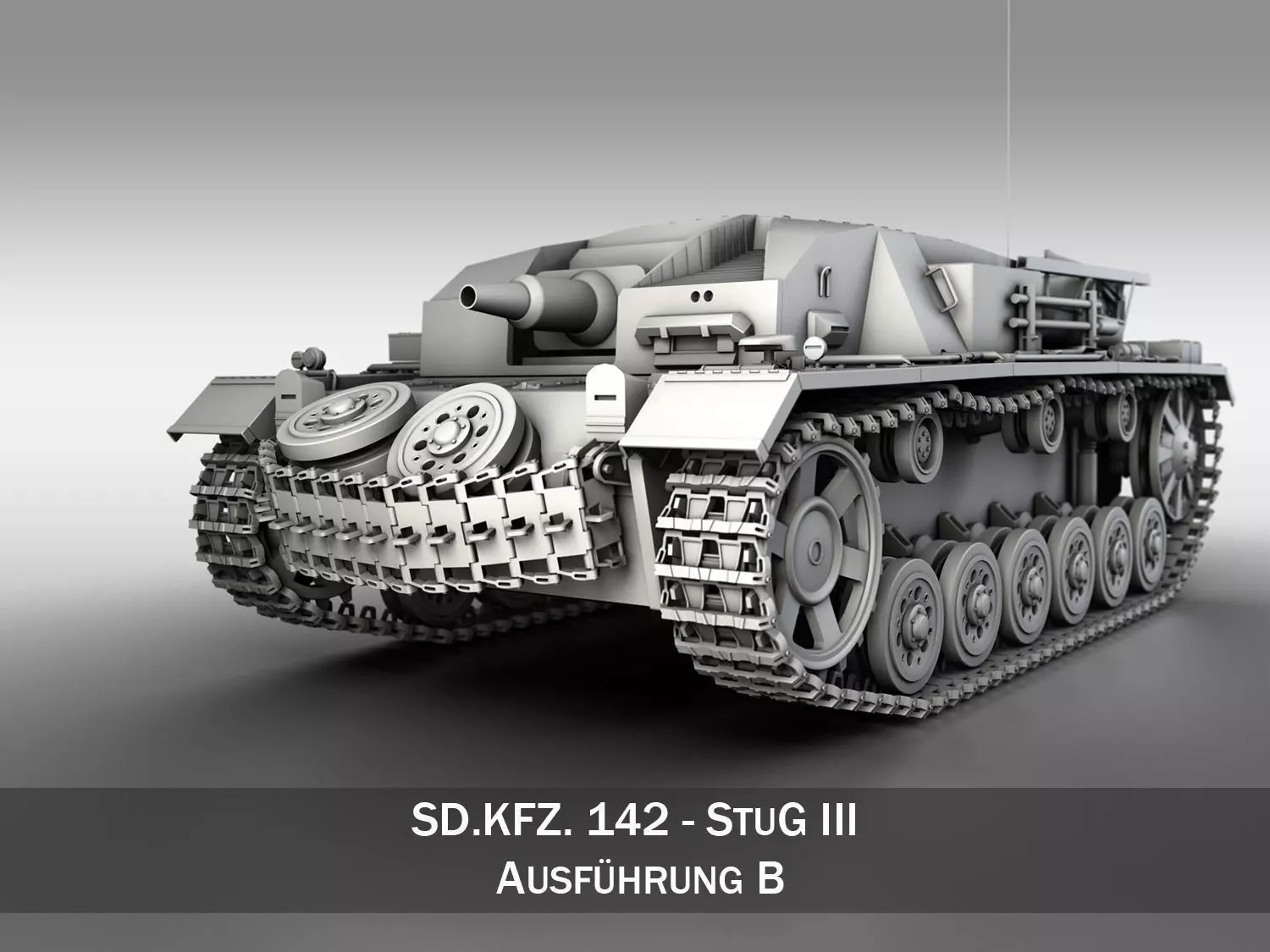 StuG III - Ausfuerung B 3D model