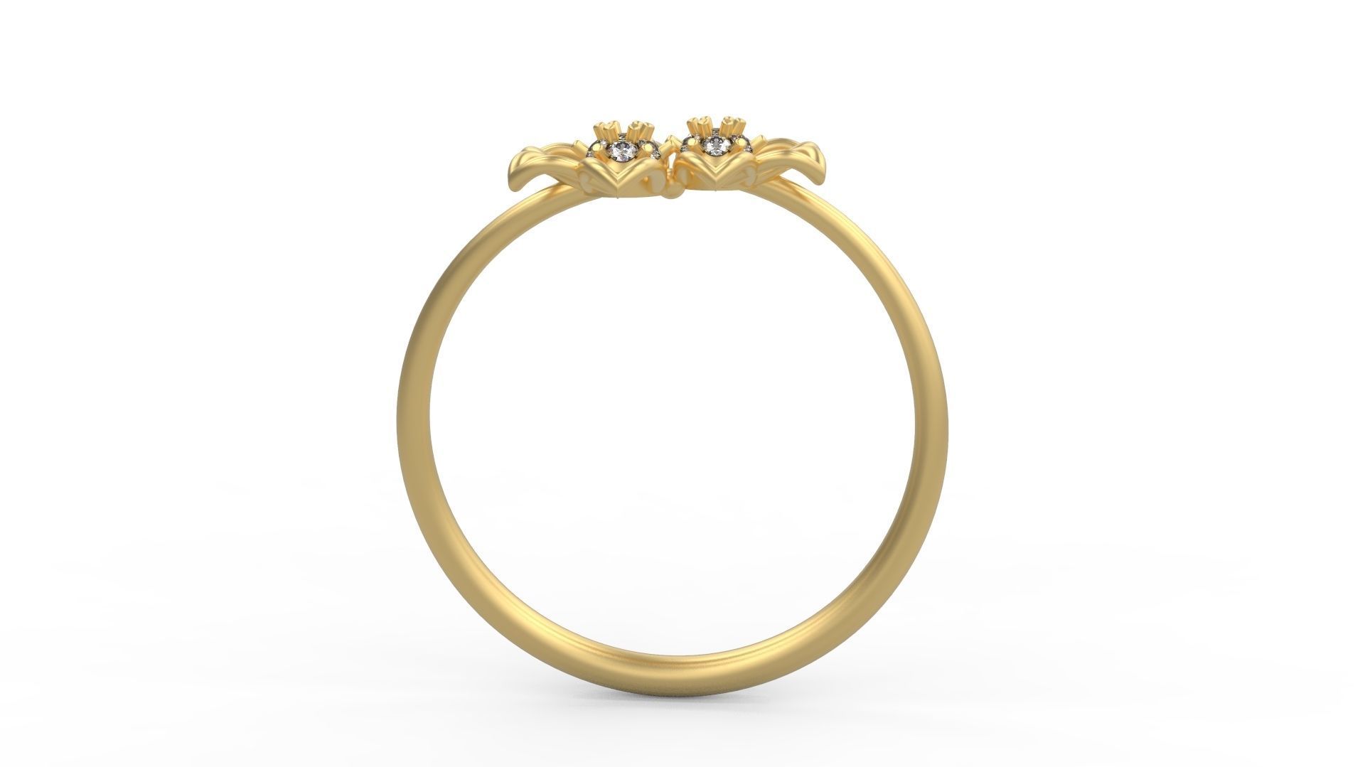 Minimalist Ring 888 3D print model_1