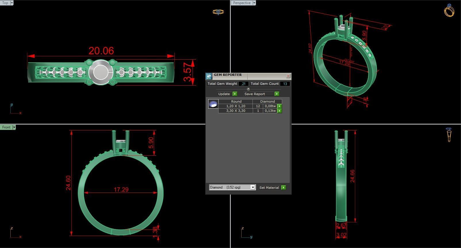 Minimalist Ring 842 3D print model_9