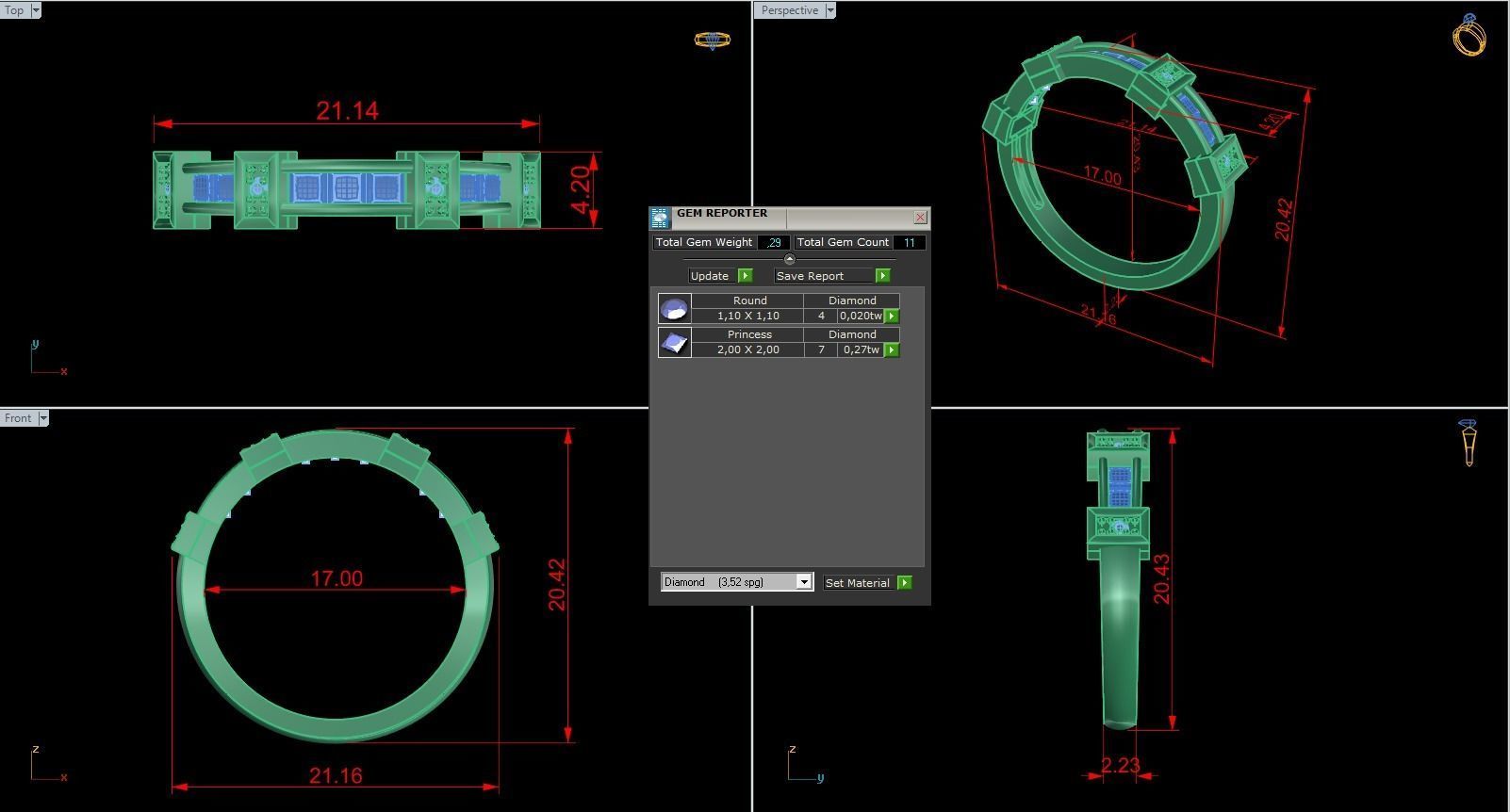 Minimalist Ring 890 3D print model_9