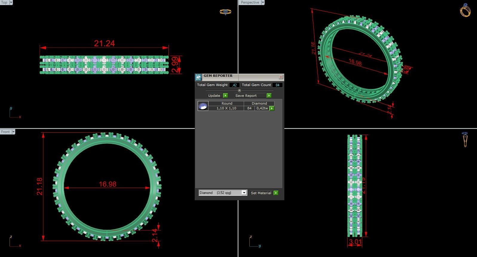 Minimalist Ring 830 3D print model_9