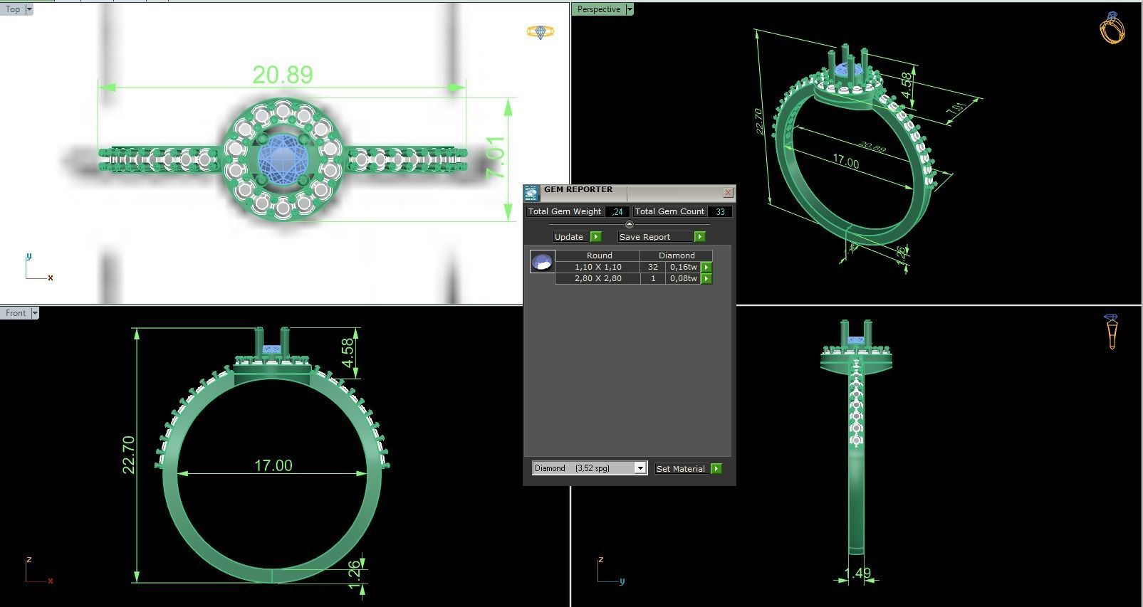 Minimalist Ring 826 3D print model_9
